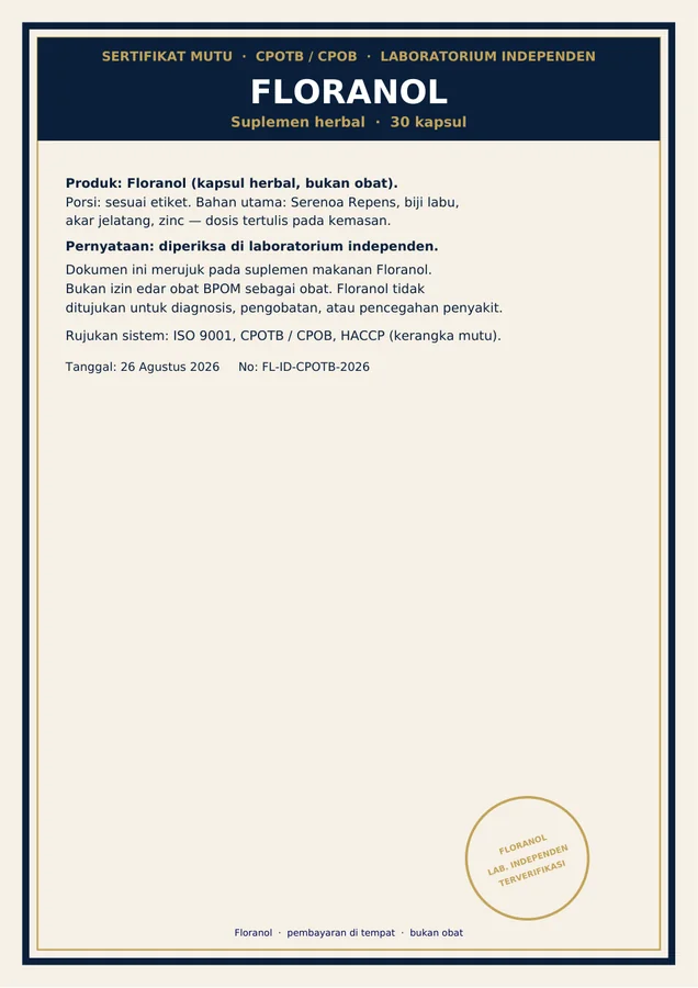 Sertifikat PDF Floranol