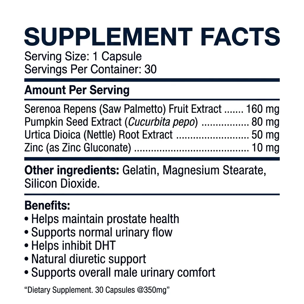 Supplement Facts Floranol